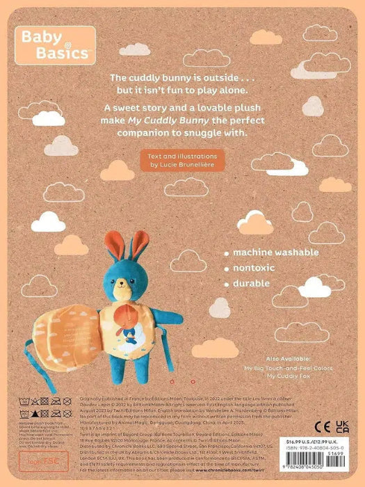 Plush Bunny Snuggle Cloth Book