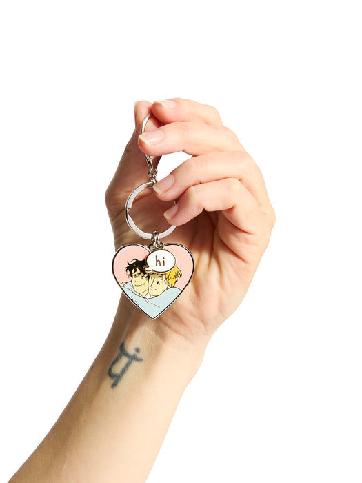 Nick and Charlie Heart Hard Enamel Keychain