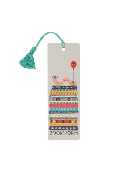 Artistic Bookworm Tassel Bookmark